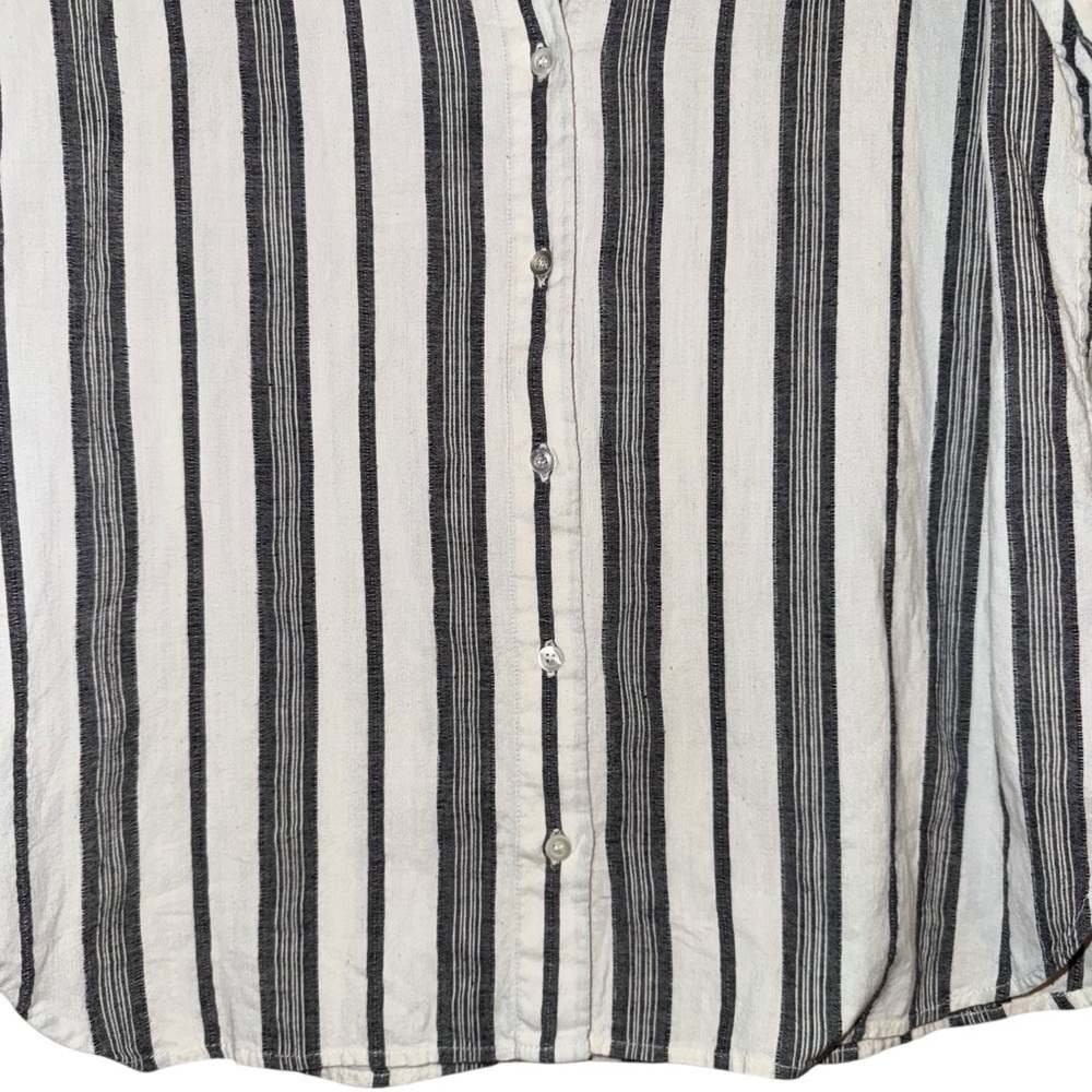 VANESSA BRUNO Blue Stripe 100% Cotton Button-Up Shirt EU 38 US Size M/6 - Picture 5 of 14